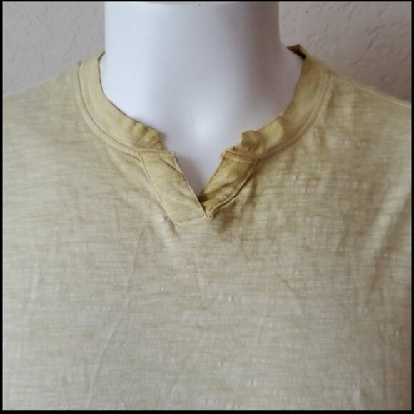 Cremieux yellow ombre burnout tshirt sz M - Picture 3 of 7